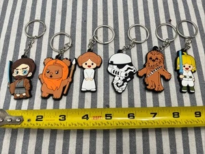 Pack Of 6 Star Wars Keychain Collectible Set - Picture 1 of 1