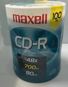 Cd-R Discs, 700 Mb/80 Min, 48X, Spindle, Silver, 100/Pack - Picture 1 of 6