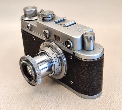 1958 ZORKI S URSS Leica Copy, Film Camera, ƒ3.5/50mm Industar-22 Lens - Photo 1/4