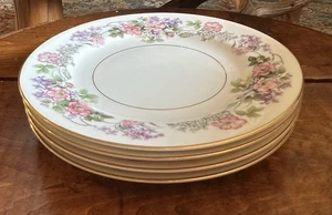 4 Noritake Roselane #5147 Floral Bread & Butter 6 3/8” Plates - Picture 1 of 6