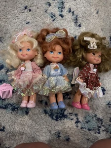 3 magdalenas muñeca Mattel Cherry Merry Muffin Chocolottie Blueberry 1988 vintage - Imagen 1 de 5