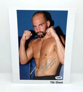 Foto firmada a mano 8 X 10 color Tiki Ghosn UFC certificado de autenticidad PSA/DNA - Imagen 1 de 3