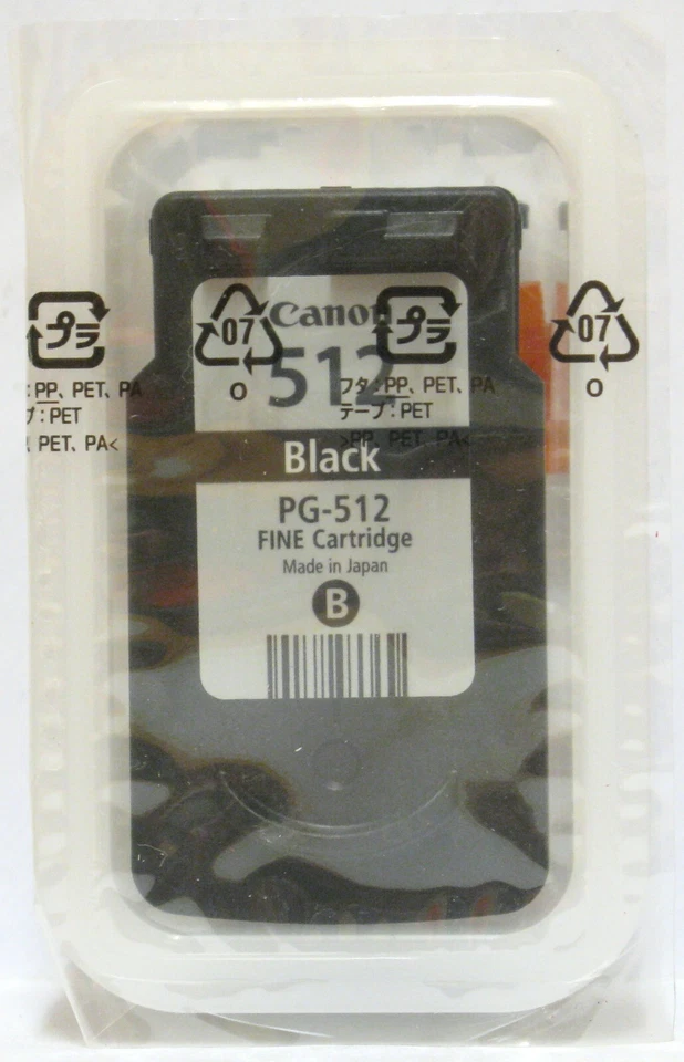 Canon PG-512 PG512 Genuine Black Cartridge. New & Sealed. - Image 1 of 1
