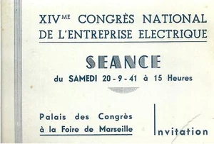 VERSCHIEDENE Einladung Palais des Congrès zur Messe Marseille - Bild 1 von 2