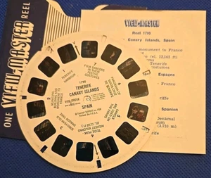 Sawyer's Single view-master Reel 1790 Tenerife Canary Islands Spain w/ insert - Picture 1 of 2