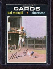 1971 O-Pee-Chee, OPC, Baseball #476 Dal Maxvill, St. Louis Cardinals, VG!