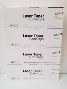 Kyocera ECOSYS P6021CDN x4 Toner Compatible All Colours NEW KY580YC/MC/CC/KC - Picture 1 of 3