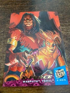 Carta Fleer Ultra Marvel X-Men X-Force Warpath Feral #115 1994 MT rara HTF - Foto 1 di 3