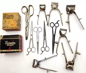 Set 13 Vintage Friseur Friseur Friseur Künstler Stylist Werkzeuge Rasierer Oster Depecos Wiss - Bild 1 von 20