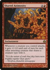 Shared Animosity Morningtide HEAVILY PLD Red Rare MAGIC GATHERING CARD ABUGames