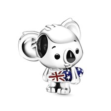 Pandora Genuine ALE 925 Silver Surfing Koala Charm 799031C01