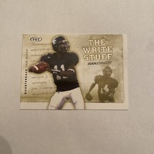 2008 SAGE Hit The Write Stuff Josh Johnson #WS13 Rookie RC