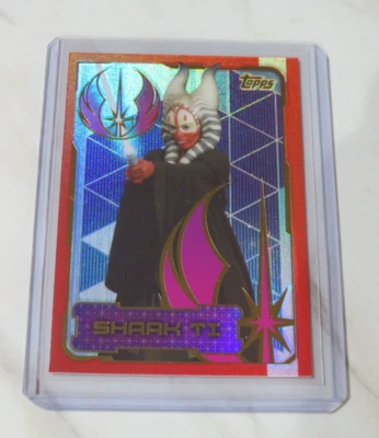 Star Wars Shaak Ti Rarer Collectors Topps Refractor Card # 216 💥 - Image 1 of 2