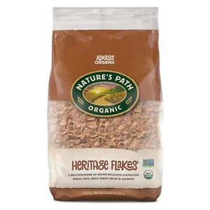 6-Pk Nature's Path Organic Non-GMO Heritage Flakes Cereal 6 Ancient Grains, 2lb - Picture 1 of 7