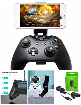 For Xbox One Controller Clip for Smartphone And Rechargeable Battery Pack Combo - Image 1 of 4