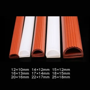 HIGH TEMP e Type Silicone Rubber Draught Excluder Door Window Oven Seal Strip - Picture 1 of 8