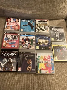 Sony Playstation 3 PS3 Video Games x11 Lot Assassins Creed FIFA Brink Saints Row - Picture 1 of 1