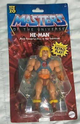 NEW 2020 MOTU HE-MAN Masters of the Universe Figure Retro Play Mattel Sealed - Image 1 of 2