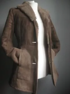 VINTAGE SHEEPSKIN SHEARLING JACKET 6 4 girls WEST COUNTRY SOMERSET penny lane - Picture 1 of 20