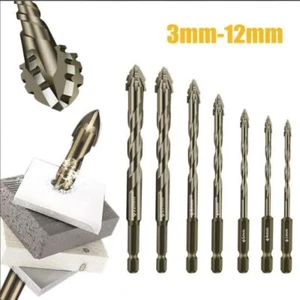 Skewed Head Tile Drill Bit Serrated Concrete Drill Bit Set Drilling Tool - Picture 1 of 20