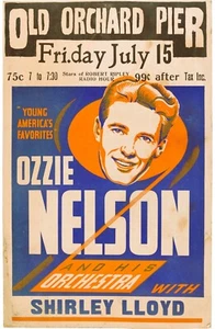 1938 OZZIE NELSON CONCERT POSTER WALL ART PRINT SIZE 10 X 15 INCHES - Picture 1 of 1