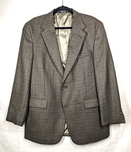 Austin Reed Sport Mantel Blazer Wolle Hahnentritt Tweed Oliv Herren Größe 43R USA - Bild 1 von 12