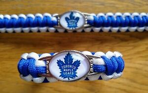 Toronto Maple Leafs Blue & White Paracord Wristbands,Size 23 cm @ £5.95p Each