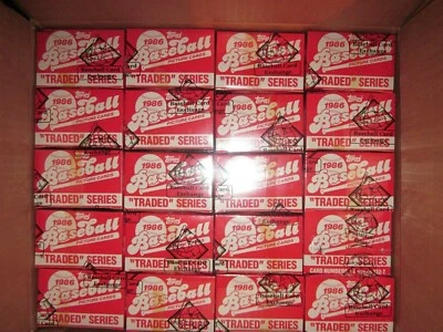 1- 1986 Topps Traded Set (132) Sealed BBCE- From Sealed Case FASC & Tape Intact - Image 1 of 3