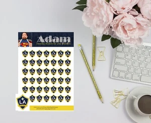 LA Galaxy Soccer Planner Stickers - Picture 1 of 2