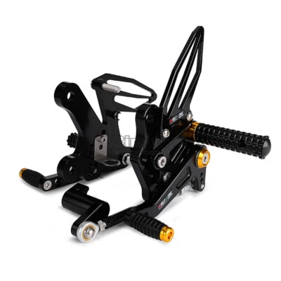 Aluminum Rear Set Rearsets Footrests Foot Pegs For Kawasaki Ninja 250 400 Foto 1 de 4