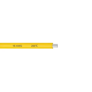 Cable silicona 16 AWG Hilos eléctricos alambre cobre estañado 3 pies amarillo - Imagen 1 de 4
