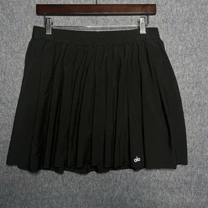 Alo Yoga Aces Tennis Skirt Skort Black Size L/G Pickleball Athleisure - Bild 1 von 5