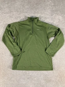 youth large patagonia capilene green long sleeve quarter zip large - Picture 1 of 5