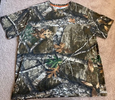 RealTree Scent-Factor Camouflage T-shirt Men’s XXL Short Sleeves RealTree Edge - Image 1 of 4