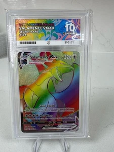 Salamence VMAX 194/189 Rainbow Secret Rare - ACE GRADE GEM MINT 10 - Bild 1 von 2