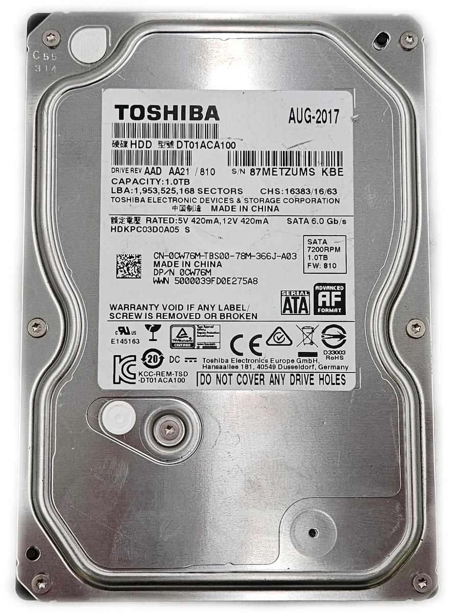 Toshiba 1TB Internal Hard Disk Drives for sale | eBay