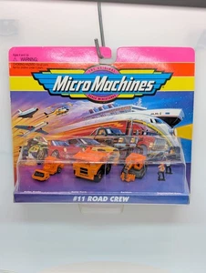 Micro Machines ROAD CREW Collection #11 Galoob 1995 SEALED NEW - Imagen 1 de 5
