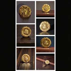 Vintage Bell System Employee Service Lapel Pins Gold Tone Collectible Set Of 7 - Picture 1 of 12