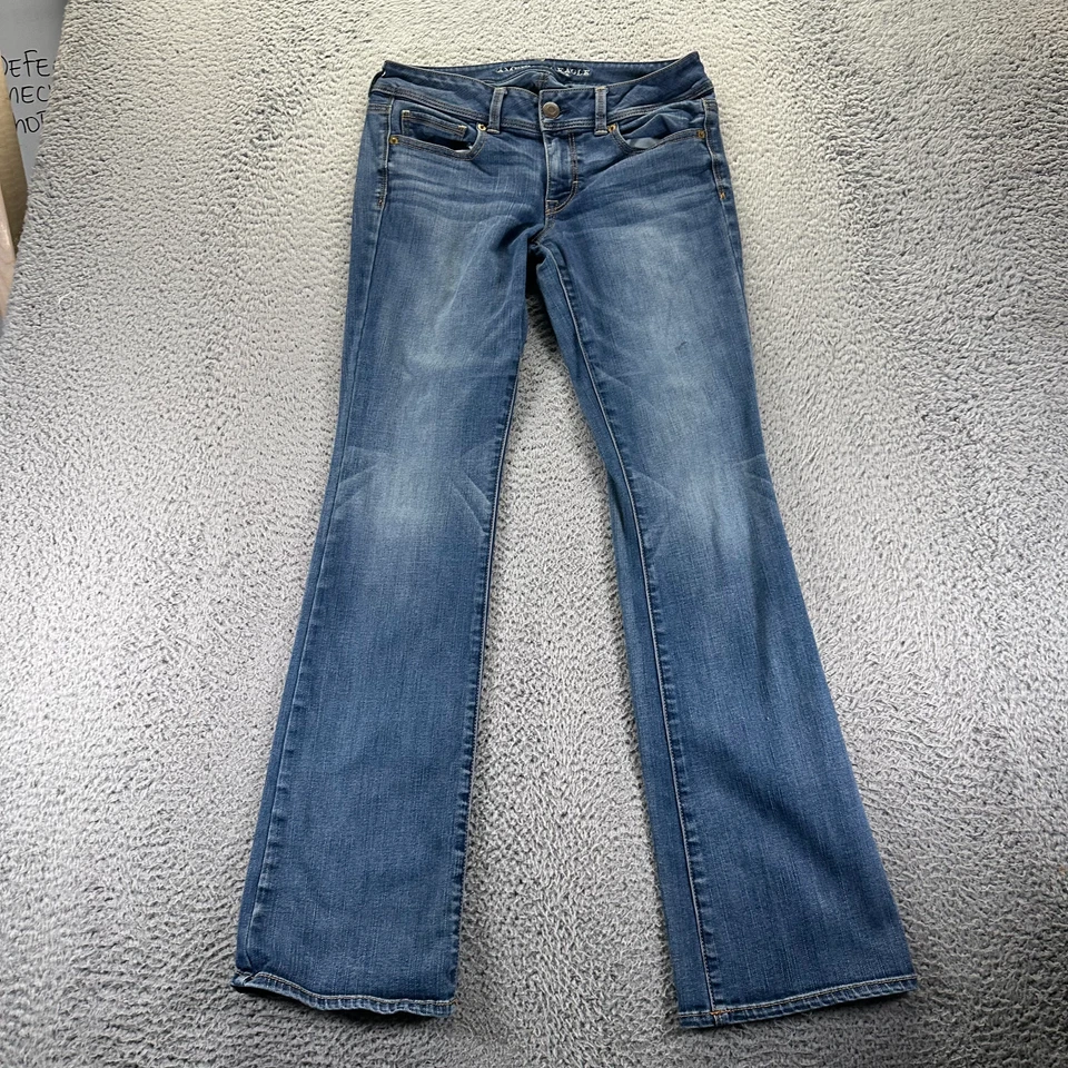 American Eagle Outfitters Jeans Women 8 Blue Cotton Denim Bootcut Casual Stretch - Image 1 of 4