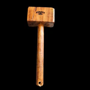Vintage maßgefertigter Holzhammer Hammer - handgefertigtes Zimmermannswerkzeug - Bild 1 von 7