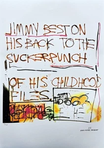 JEAN-MICHEL BASQUIAT - Jimmy Best - signed, numbered edition 110/300, 50x70 cm - Picture 1 of 5