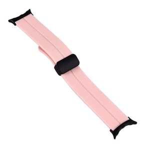 Silicone Watch Bands Soft Elastic Smartwatch Strap With Magnetic Buckle (Pin UTS - Picture 1 of 22