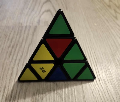 3x3x3 Pyramid Magic Speed Cube Triangle 3D Puzzle Cube Black for Kids and Adults - Image 1 of 3