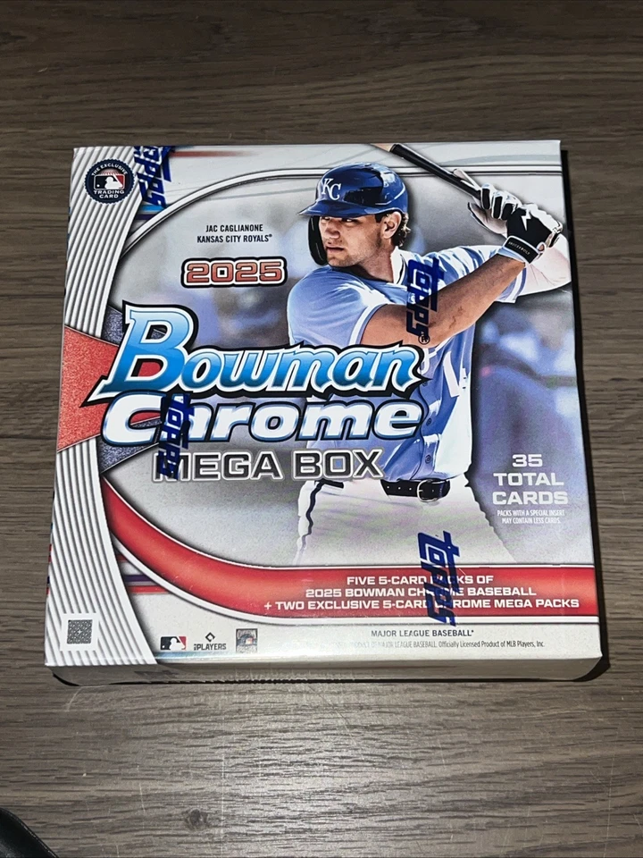 2025 Bowman Chrome Baseball MLB Factory Mega Box Topps -