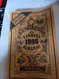 Special Edition Old Farmer's Almanac 1986 Y6 - Foto 1 di 1