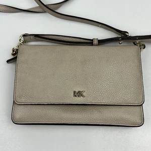 Michael Kors Umhängetasche Pebbled Leder Handy Geldbörse Handtasche Trüffel - Bild 1 von 7