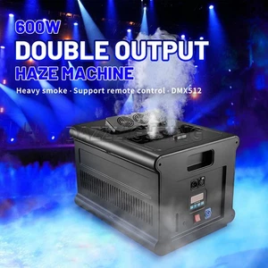 PAIDUN 600W Double Outlet Haze Machine Fog Smoke Stage Effect DMX Remote Control - Picture 1 of 9