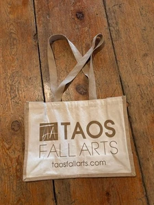 Bolso de Mano Taos Festival de Artes de Otoño Arpillera Algodón Pesado Nuevo sin Etiquetas Hecho en India - Imagen 1 de 7