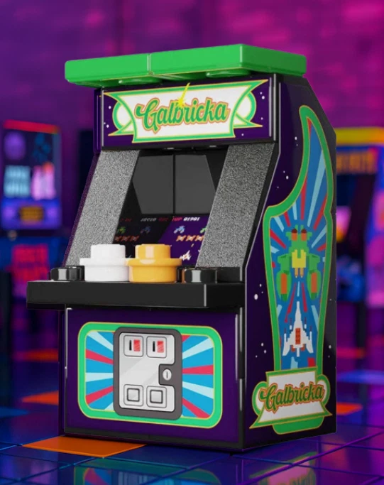 LEGO Juego Arcade Personalizado Galbricka Mini Juego Retro Decoración y LEGO Exhibición MOC NUEVO Foto 1 de 2