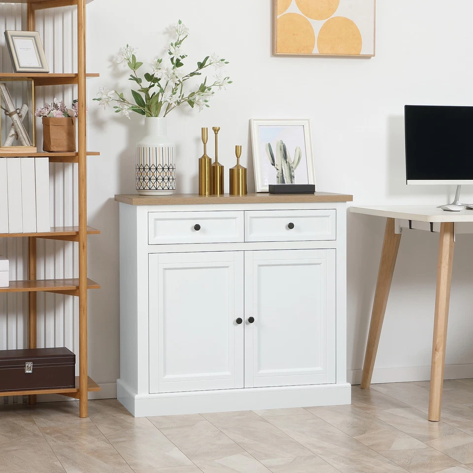 HOMCOM Sideboard Buffet Cabinet Kitchen Cabinet Coffee Bar